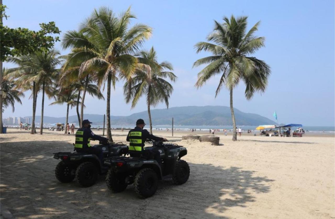 Quadra Praia 70 M Do Mar Santos Kültér fotó
